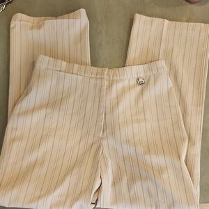 💙Jessica Cream Striped Dress Pants